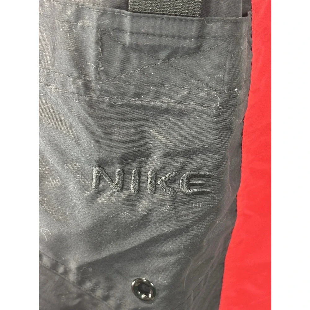 Nike Nylon Swim Trunks Shorts Sz X-Large Mens Red Black Y2K Grey Tag 8.5